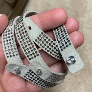 Touchstone Crystal Tri Color Wrap Bracelet